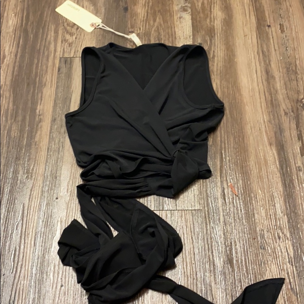 SLEEVELESS WRAP TOP - Picture 2 of 4